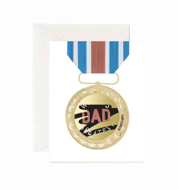 World's Greatest Dad - Scratch Greeting Card