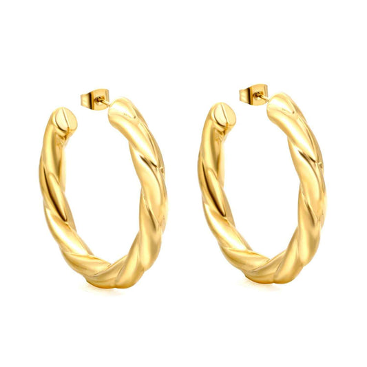 Twist of Gold Earrings