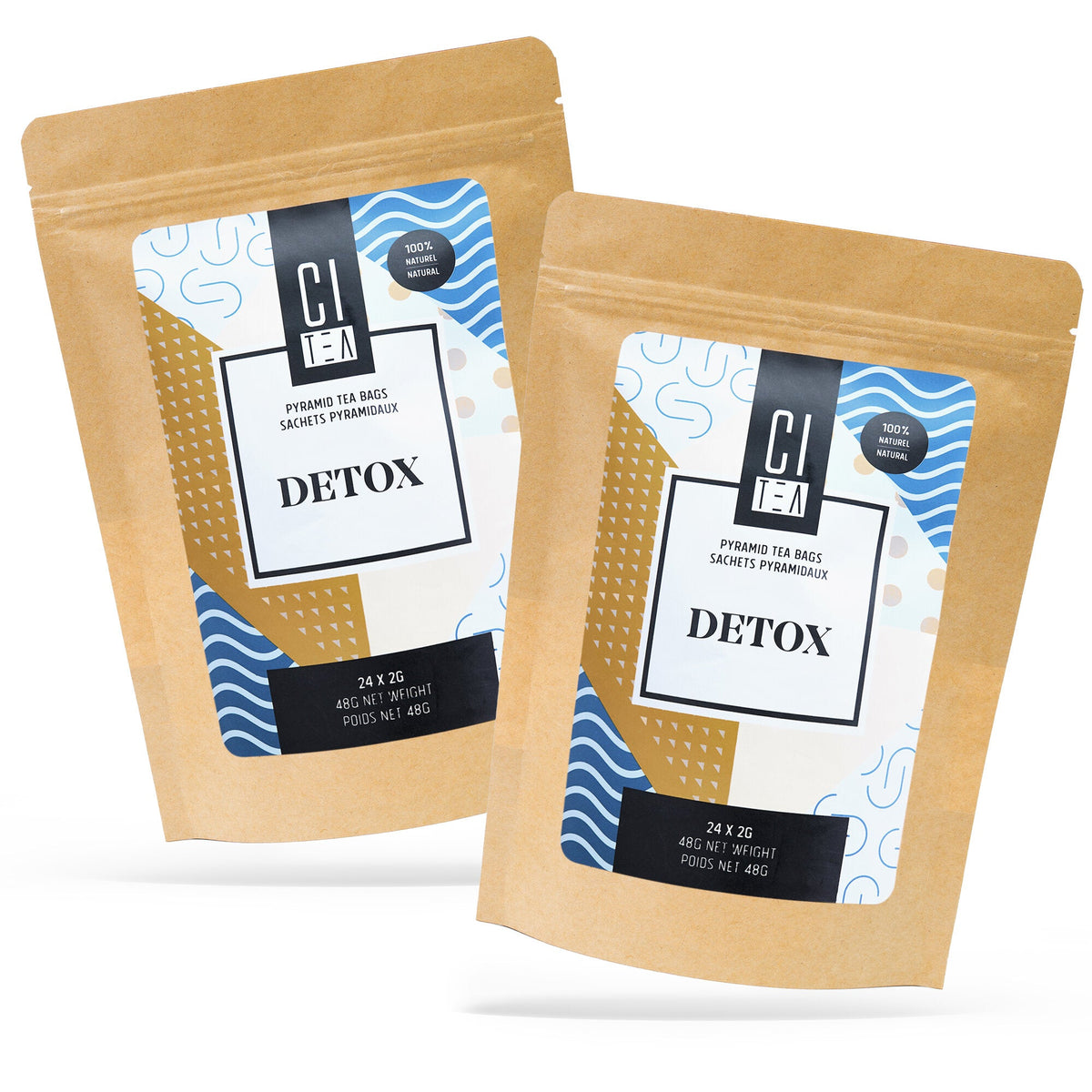 Detox Herbal Tea Pyramid Tea Bags