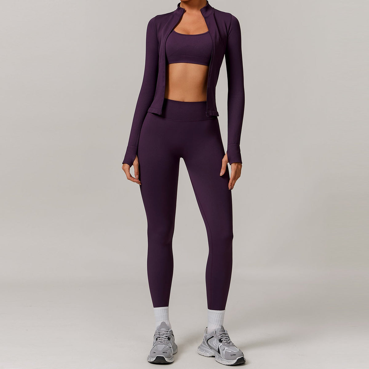Women’s Seamless Beauty-Back Yoga Set – Quick-Dry Tight Running & Workout Activewear