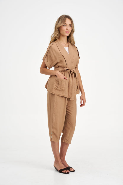 Women's Woven Sleeveless Jacket