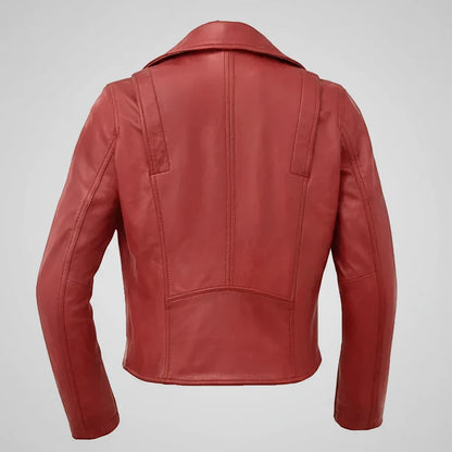 Women’s Lightweight Leather Fashion Jacket | Soft Naked Cowhide Casual Moto Style