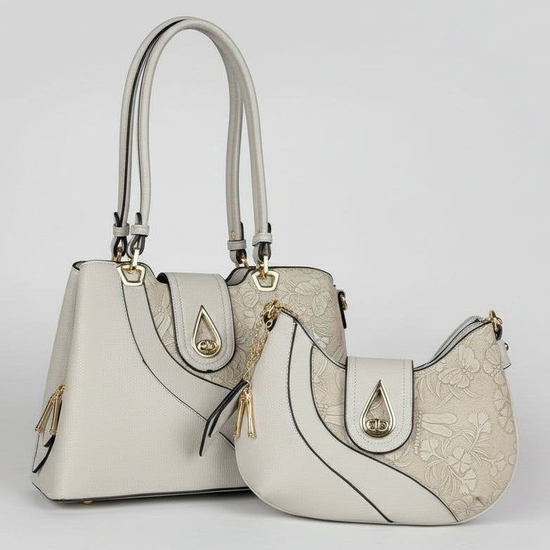 Temptation Italy Faux Leather Small Shoulder Bag with Dragonfly and Flowers
