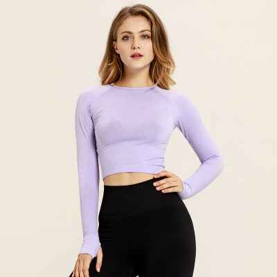 Yoga Long Sleeve Workout Top – Women's Performance Fitness Activewear