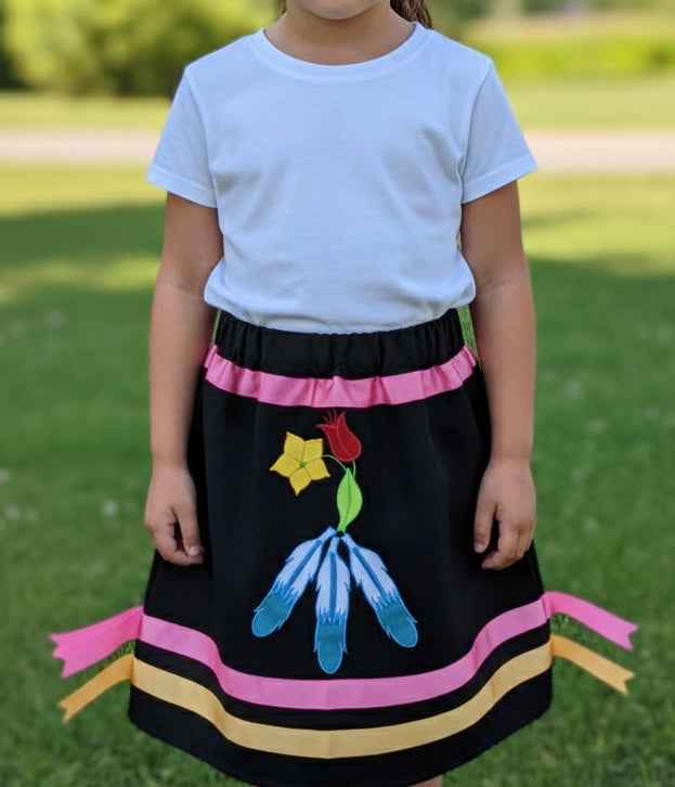 OLDTRIBES™ Infants Flower Ribbon Skirt