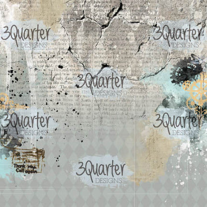 3Quarter Designs - 6" X 6" Paper Pack - Vintage Man