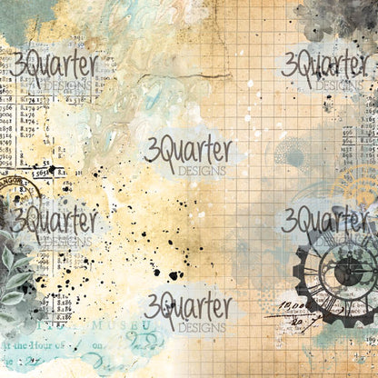 3Quarter Designs - 8" X 8" Paper Pack - Vintage Man