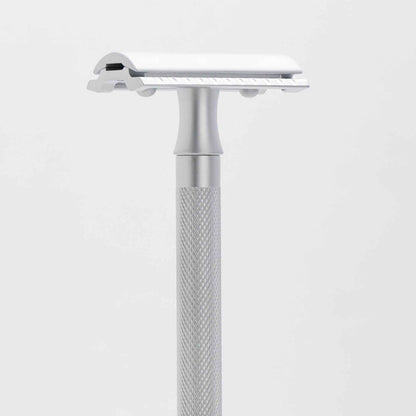 Merkur Razor Set 2-pieces (Razor 22 002 and Stand 4005 002), Matt Chrome, MK-2281002