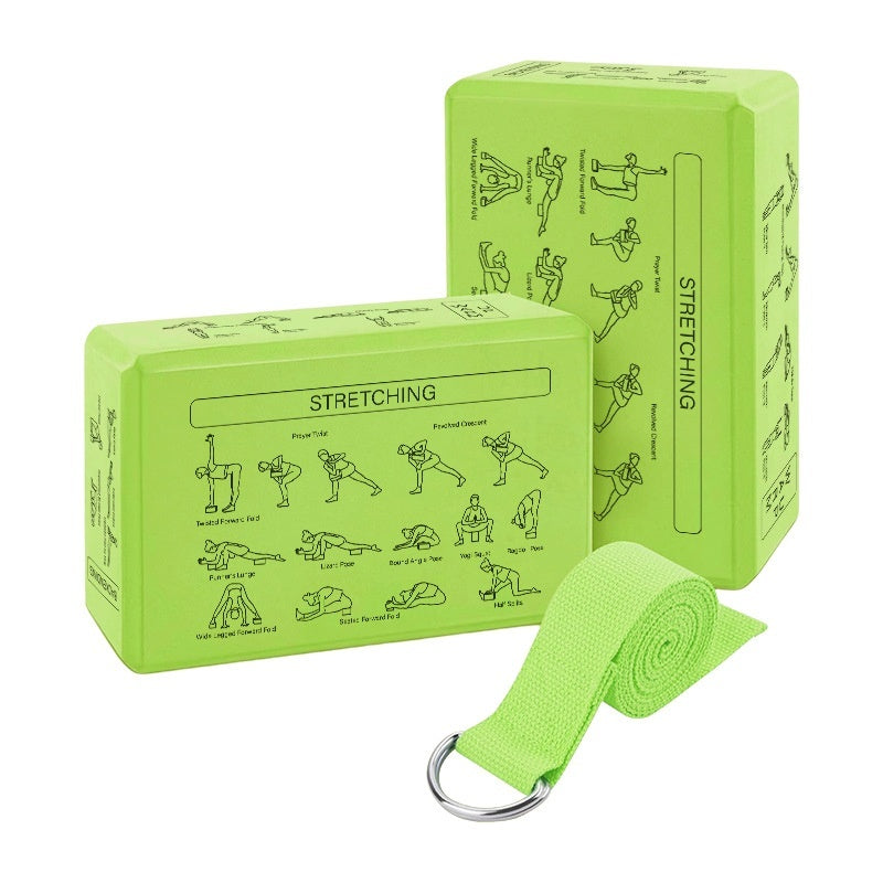 Wholesale EVA Yoga Block & Stretch Band Set – Yoga & Dance Training Accessories