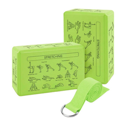 Wholesale EVA Yoga Block & Stretch Band Set – Yoga & Dance Training Accessories