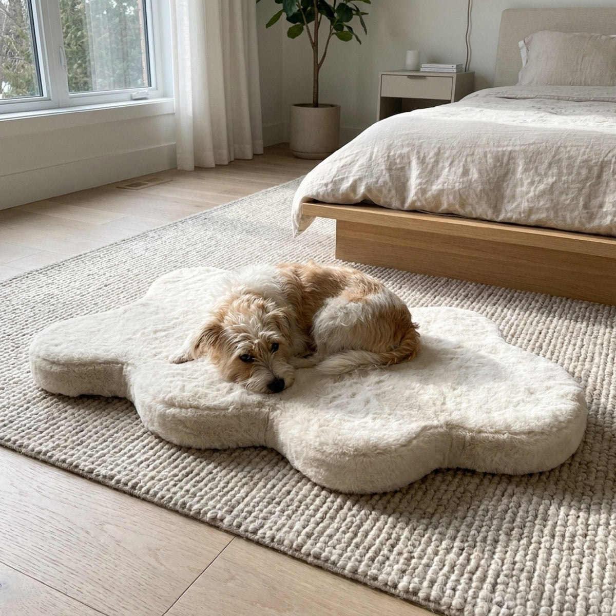 hide shape dog bed