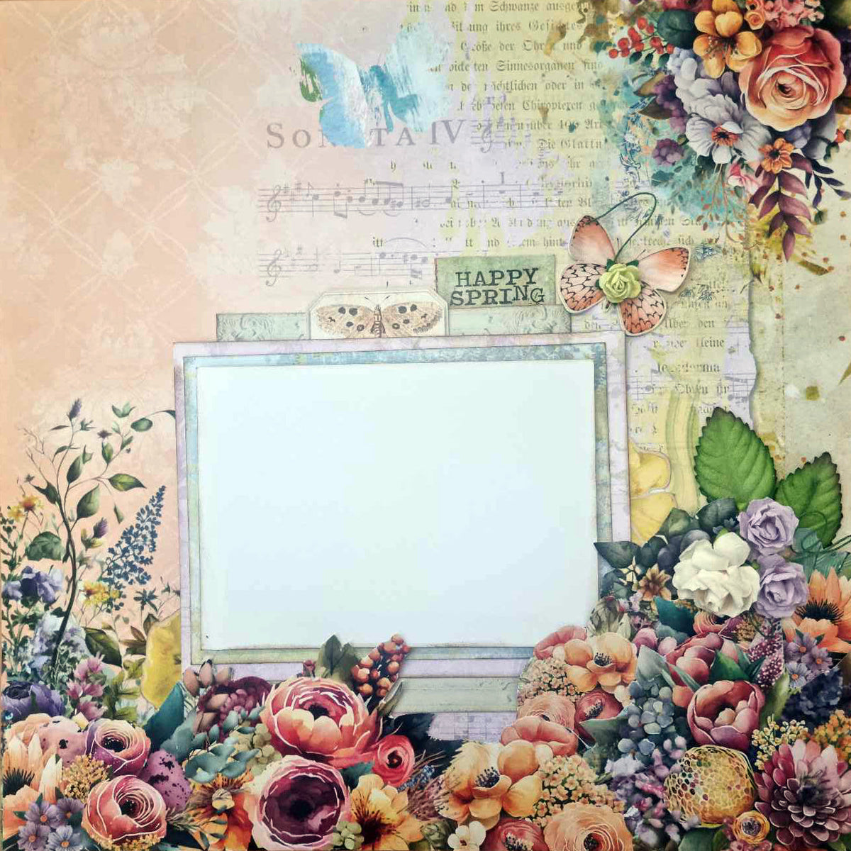 3Quarter Designs Heavenly Wildflowers 12x12 Scrapbook Collection