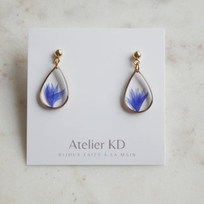 Boucles d'oreilles Blu - goutte (médium)