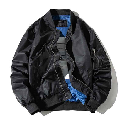 Men's Solid Pilot Bomber Jacket