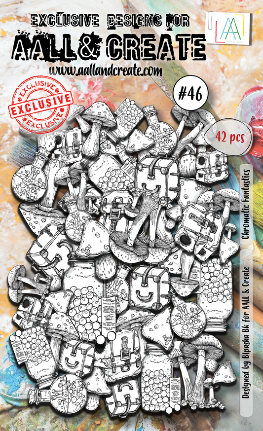 AALL and Create  Ephemera Die-Cuts - 46 - Chromatic Fantastics