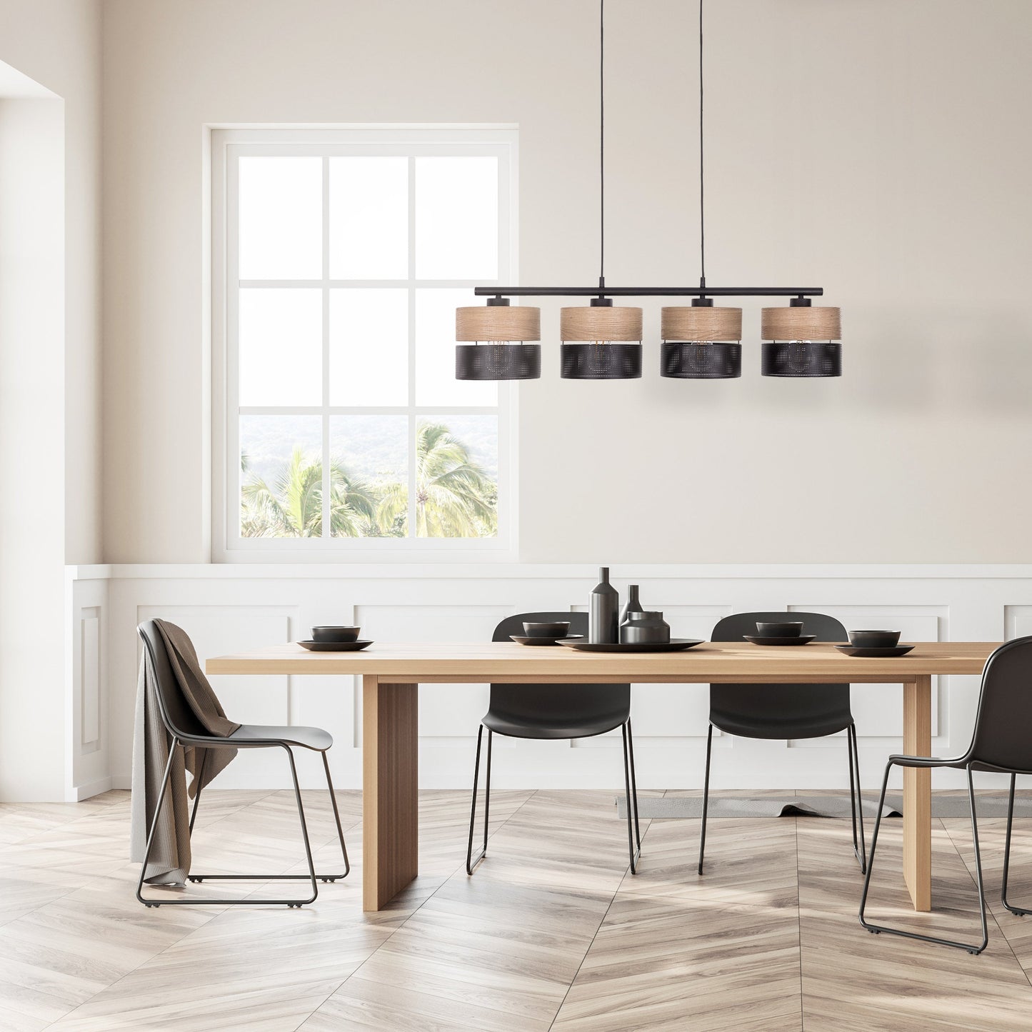 NICOL Nordic Minimalist Pendant Light Fixture for Kitchen Island, Dining Area & Living Room