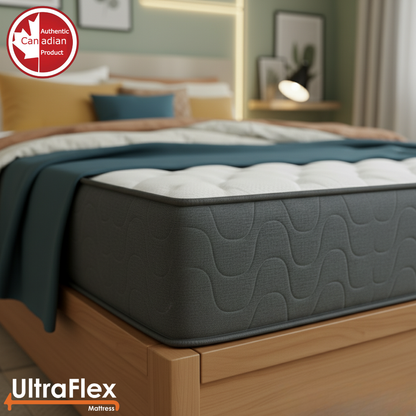 UltraFlex® HERCULES Feste orthopädische Matratze – Kühlgel, hochdichter Sojaschaum, Wirbelsäulenpflege | CertiPUR-US® | Hergestellt in Kanada