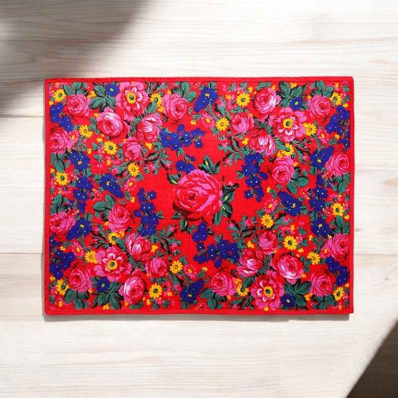 Red Kookum Fleece Blanket