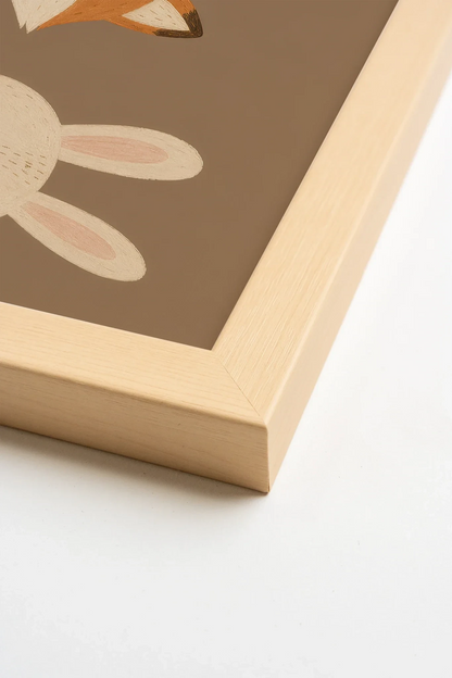 BEST FRIENDS TRIO, Oeuvre sur toile rigide, encadré Naturel Clair (collective)