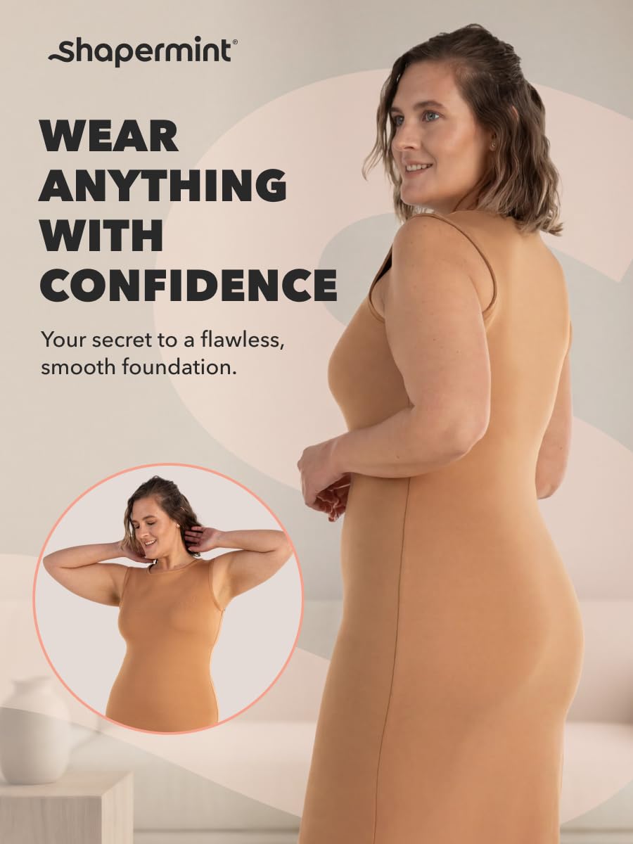SHAPERMINT All Day Every Day High Waisted Shaper Shorts - Shapewear Women Tummy Control Underwear, Body Shaper for Women Nude 🍁 All In One Marketplace Canada