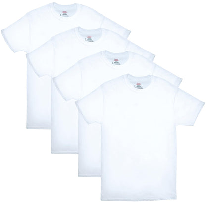 Hanes Mens ComfortSoft 4 Pack Cotton Crewneck T-Shirt. Undershirts, White, Medium US 🍁 All In One Marketplace Canada