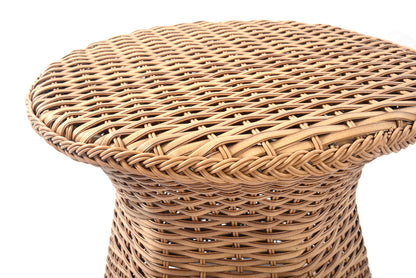 Emmett 3-Piece Wicker Outdoor Swivel Chair Bistro Set - AURABAGS SHOP