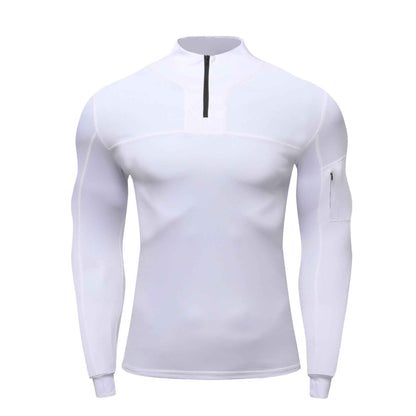 Long-Sleeve Quick-Dry Sports Coat – Outdoor Tactical Workout Activewear