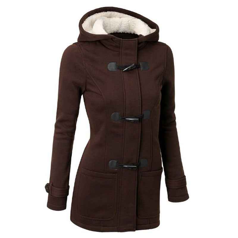 Women's Hooded Cotton-Padded Sweater Coat