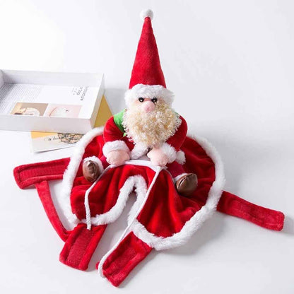 Sleigh Santa Dog Christmas Costume | Holiday Outfit