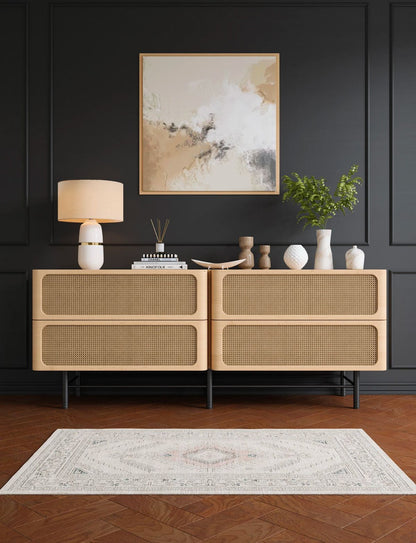 Teppich Charna Natur Beige