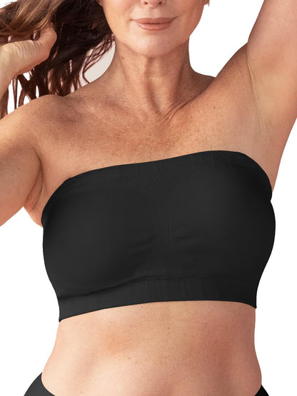 SHAPERMINT Convertible Strapless Bras for Women - Compression Wireless Bandeau Bra Top Black 🍁 All In One Marketplace Canada