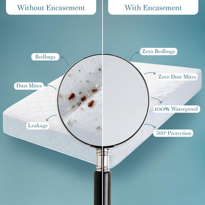 Utopia Bedding Zippered Mattress Encasement Twin - 100% Waterproof and Bed Bug Proof Mattress Protector - Absorbent, Six-Sided Mattress Cover 🍁 All In One Marketplace Canada