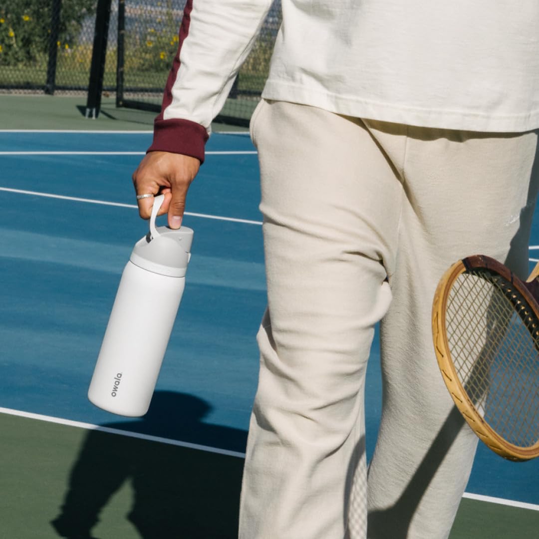 Owala FreeSip Insulated Stainless Steel Water Bottle with Straw, BPA-Free Sports Water Bottle, Great for Travel, 32 Oz, Shy Marshmallow 🍁 All In One Marketplace Canada