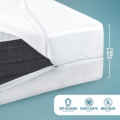 Utopia Bedding Zippered Mattress Encasement Queen (Pack of 2) - 100% Waterproof and Bed Bug Proof Mattress Protector - Absorbent, Six-Sided Mattress Cover 🍁 All In One Marketplace Canada