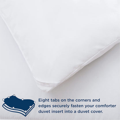 Comforter Twin Size Goose Down Alternative Microfiber Quilted Solid Comforter/Duvet Insert - Ultra Soft Hypoallergenic Bedding - Medium Warmth for All Seasons Twin Comforter - White 🍁 All In One Marketplace Canada