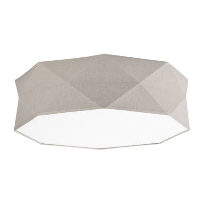 KANTOOR Beige Linen Flush Mount Light - AURABAGS SHOP