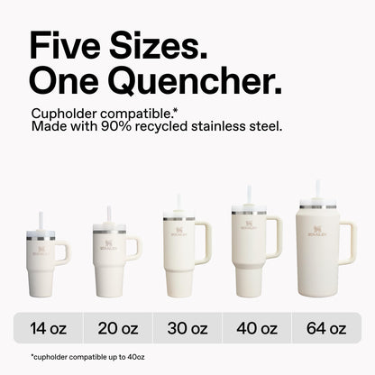 Stanley Quencher H2.0 Tumbler with Handle and Straw 30 oz | Flowstate 3-Position Lid | Cup Holder Compatible for Travel | Insulated Stainless Steel Cup | BPA-Free | Azure 🍁 All In One Marketplace Canada