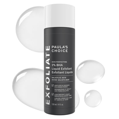 Paula's Choice SKIN PERFECTING 2% BHA Liquid Salicylic Acid Exfoliant, Daily Facial Exfoliator for Enlarged Pores, Wrinkles & Fine Lines, Fragrance-Free, Full Size - 118 ml 🍁 All In One Marketplace Canada