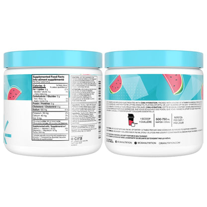 Cira Hydration Electrolytes Powder - Daily Electrolyte Powder, Sugar Free w/Himalayan Salt, Magnesium, & Potassium, Hydration Powder for Dehydration Relief & Recovery - Watermelon Sugar, 45 Servings 🍁 All In One Marketplace Canada