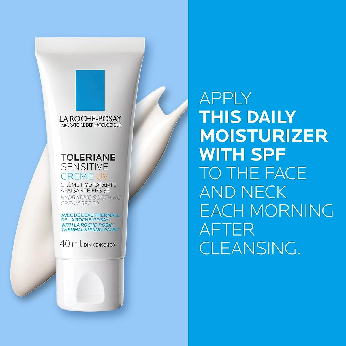 La Roche-Posay Face Moisturizer with SPF 30 for Sensitive Skin, Toleriane Sensitive UV Facial Lotion, Hydrating & Soothing Moisturizer with Thermal Water, Recommended by Dermatologists, 40 ml. 🍁 All In One Marketplace Canada