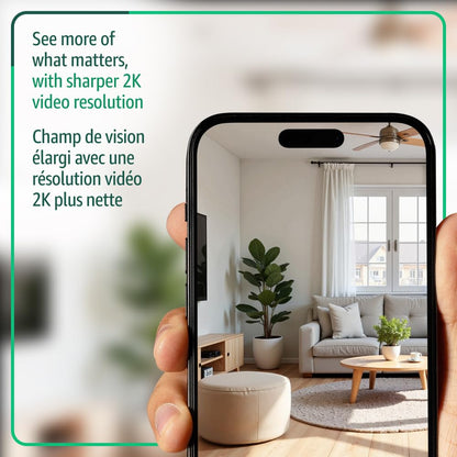 Blink Mini 2K+ (newest model) – Plug-in Home & Pet Security Camera with 2K video resolution, colour night vision, enhanced audio, motion detection – 2 cameras (Black) 🍁 All In One Marketplace Canada