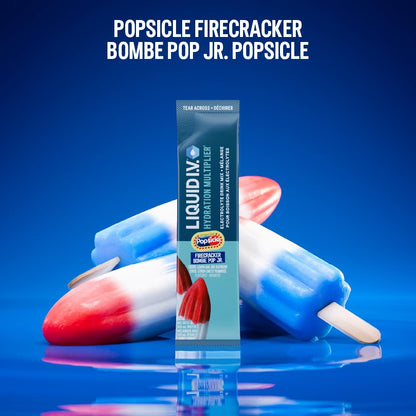 Liquid I.V. Hydration Multiplier Electrolyte Drink Mix - Enhanced Hydration Electrolyte Powder with Vitamins B3, B5, B6, B12 and C -18x On-the-go Sticks for Workout and Travel - Firecracker 🍁 All In One Marketplace Canada