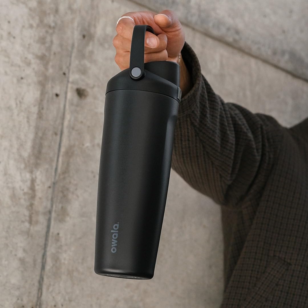 Owala FreeSip Sway Insulated Stainless Steel Water Bottle with Two-Way Spout, Built-In Straw and Bucket Handle, Made for Travel, School, and Sports, 30oz, BPA Free, Leak Proof, Dreamy Field 🍁 All In One Marketplace Canada