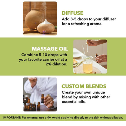 Majestic Pure Lemongrass Essential Oil - Huge 118 ml - 100% Pure and Natural Oil for Soap Making Scent- Premium Grade with Glass Dropper 🍁 All In One Marketplace Canada