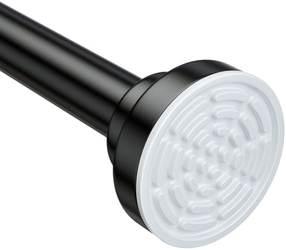 Ausemku Shower Curtain Rod Tension - 32-80 Inch Never Rust Non-Slip Spring Tension Curtain Rod No Drilling Stainless Steel Curtain Rod Use Bathroom Kitchen（Black） 🍁 All In One Marketplace Canada