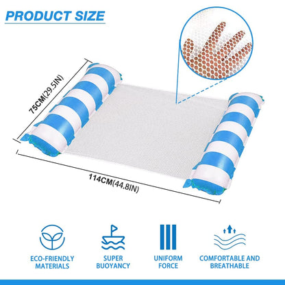 FUNNYTA 2 Pack Water Hammock, 4-in-1 Multi-Portable Water Pool Float Hammock (Saddle, Lounge Chair, Hammock and Drifter) for Adults, Suitable for Travel, Family and Recreation 🍁 All In One Marketplace Canada