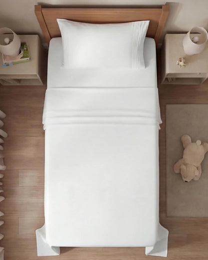 Twin Size Sheet Set - 3 Piece Set - Hotel Luxury Bed Sheets - Extra Soft - Deep Pockets - Easy Fit - Breathable & Cooling Sheets - Wrinkle Free - Comfy - White Bed Sheets – Twins Sheets - 3 PC 🍁 All In One Marketplace Canada