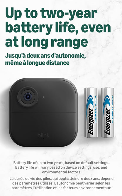 Blink Outdoor XR+ — Extended Range Wireless Outdoor 4 Camera with 10x security coverage powered by Blink's proprietary XR technology — 2 camera system 🍁 All In One Marketplace Canada