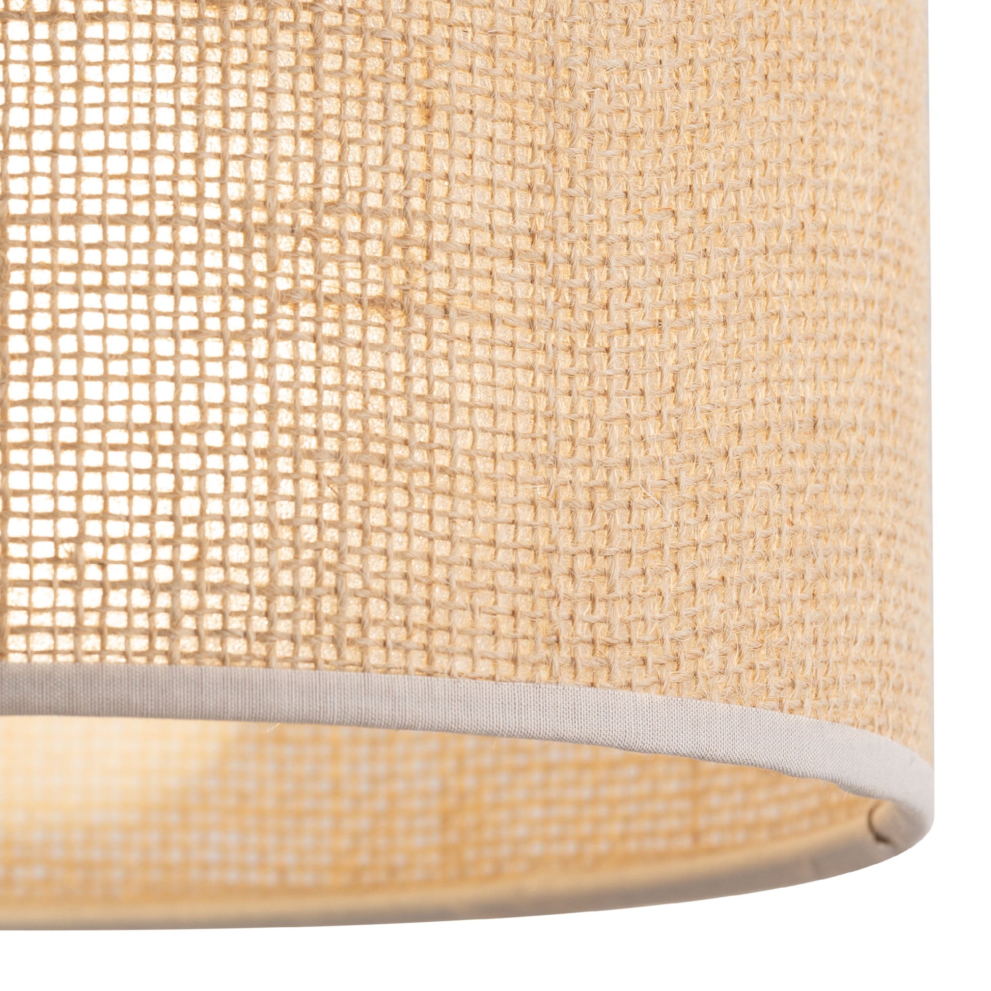 Jute Natural Fiber Scandinavian Pendant Ceiling Light for Kitchen Island, Dining Room & Warm Interior Lighting - AURABAGS SHOP