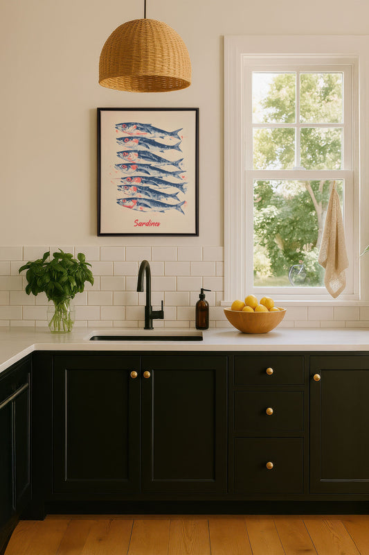 LES SARDINES, Oeuvre sur toile étirée